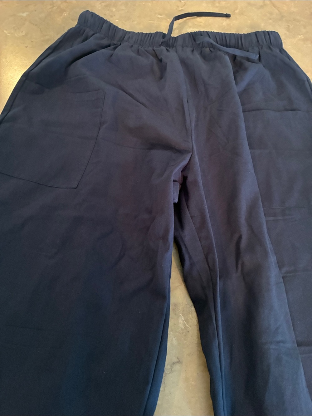Amazon Women's Dark Navy Elastic-Waist Capri Pants